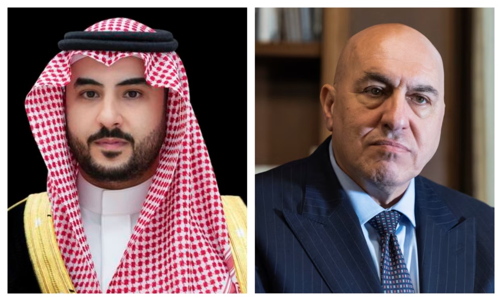 Saudi defense minister discusses military cooperation with Italian counterpart