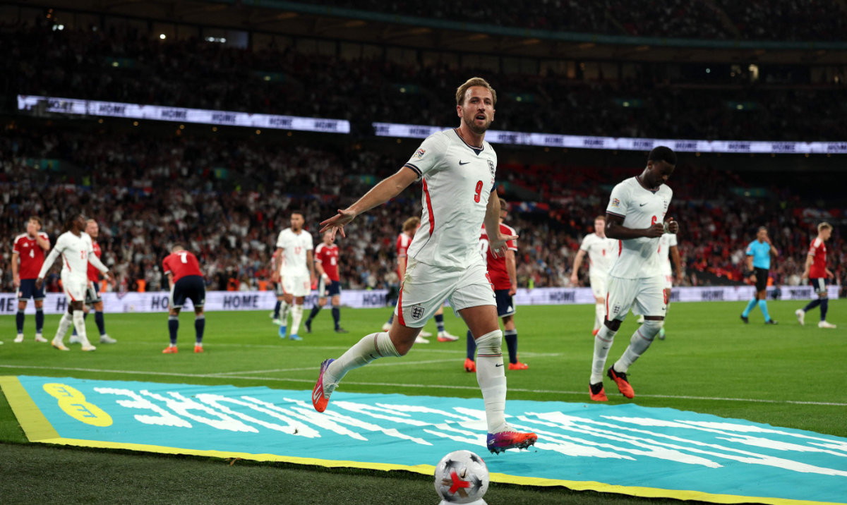 Kane marks 125th England cap with Wembley Nations League double