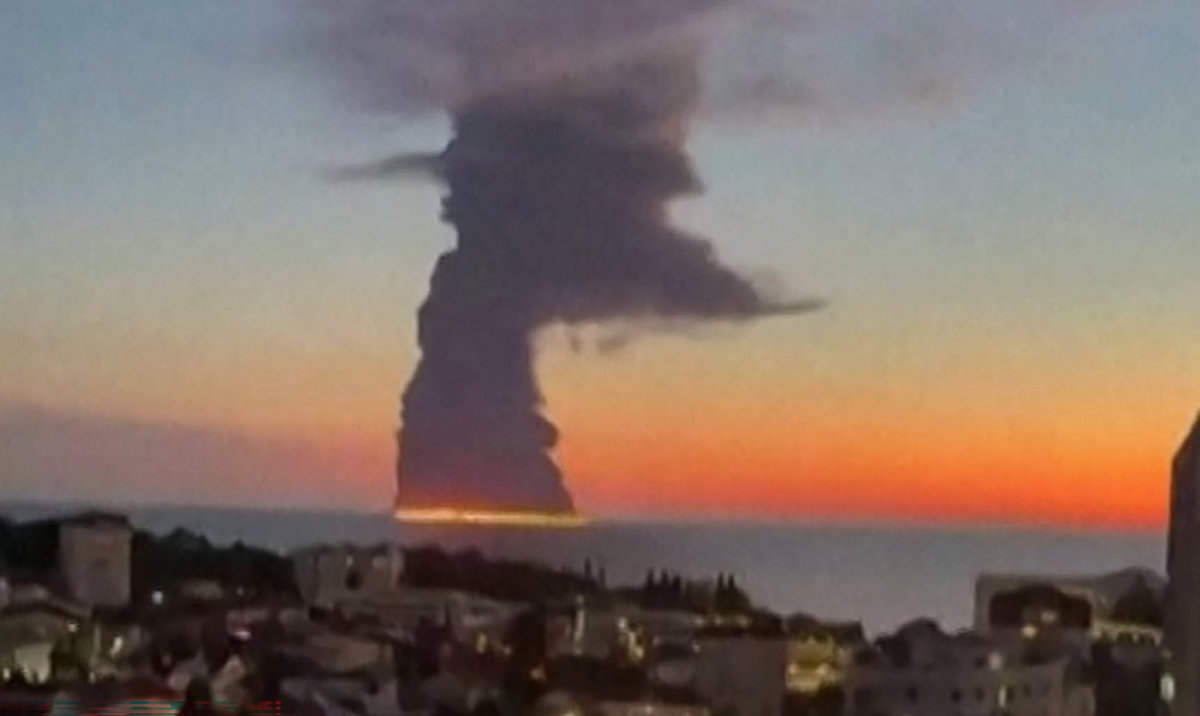 Ukraine drone attack triggers huge tanker fire off Russia’s Sochi
