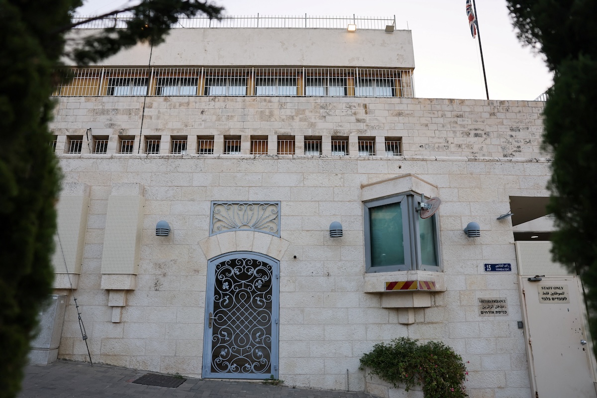 Britain removes East Jerusalem consulate signage as Israeli shutdown order expires