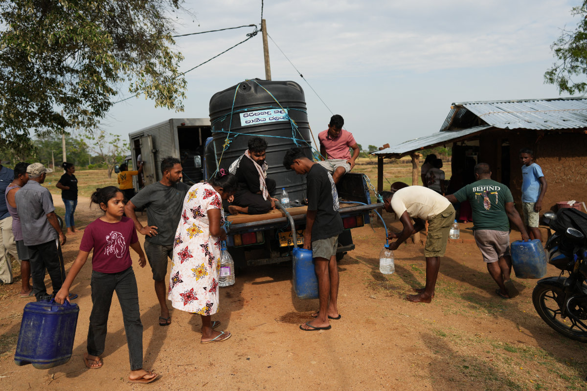 In drought-stricken Sri Lanka, farmers watch wells empty and wildlife crowd shrinking water holes