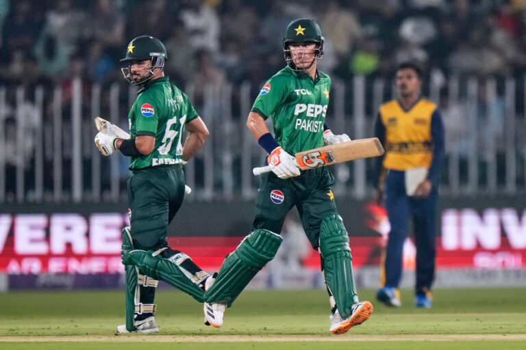 Pakistan scores its 2nd highest total in T20 cricket to win series against Sri Lanka