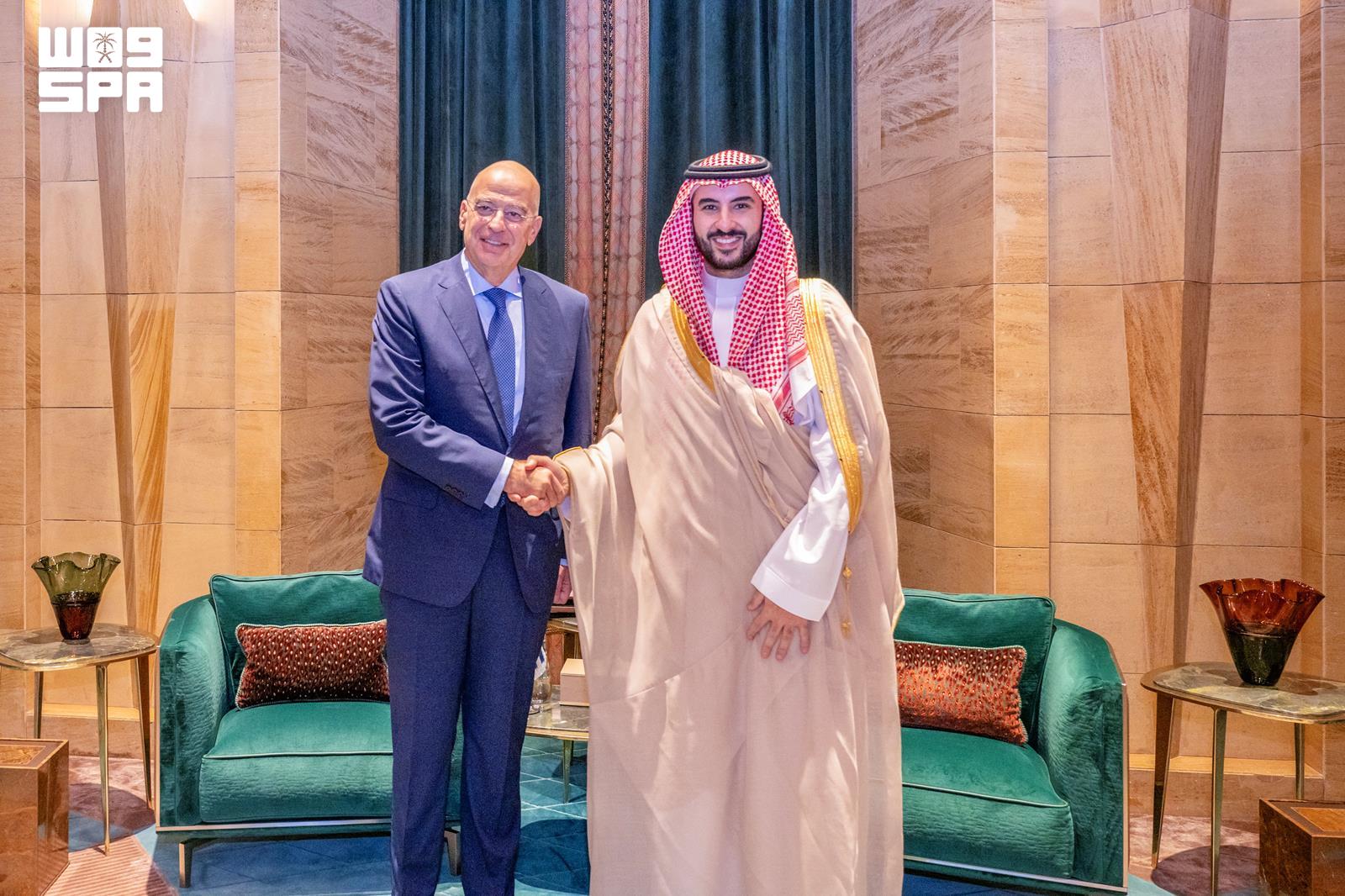Saudi, Greek defense ministers condemn Houthi attacks, discuss regional security