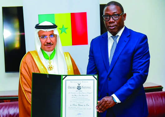 Saudi ambassador receives Senegal’s highest honor