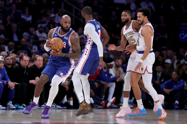 ‘Tip of the iceberg’: Lebron James opens record 24th NBA season with Sixers debut win
