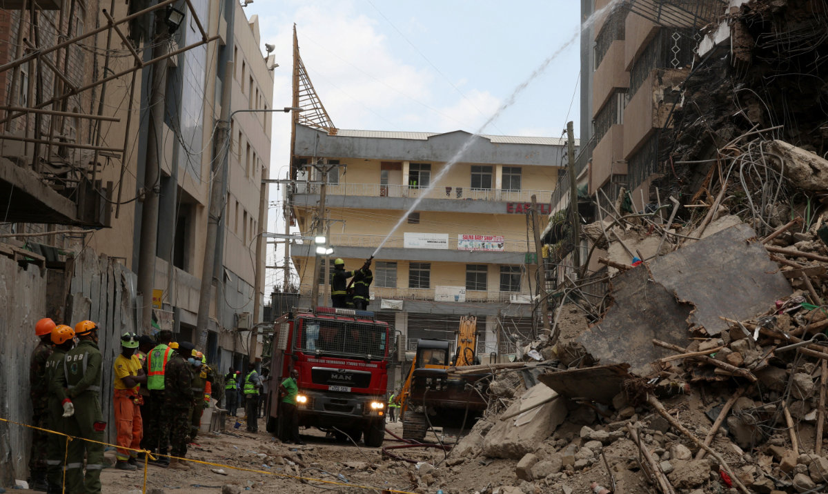 4 rescued on third day after Kenya building collapse as families lose hope