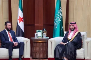 Saudi Crown Prince Receives Syrian President in Riyadh for Talks on Boosting Relations