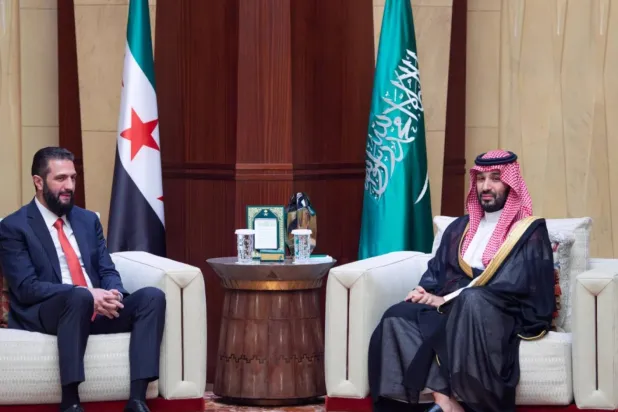 Saudi Crown Prince Receives Syrian President in Riyadh for Talks on Boosting Relations