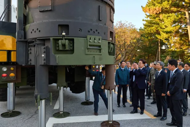 South Korea’s Lee Oversees 1st Test of a Hypersonic Missile