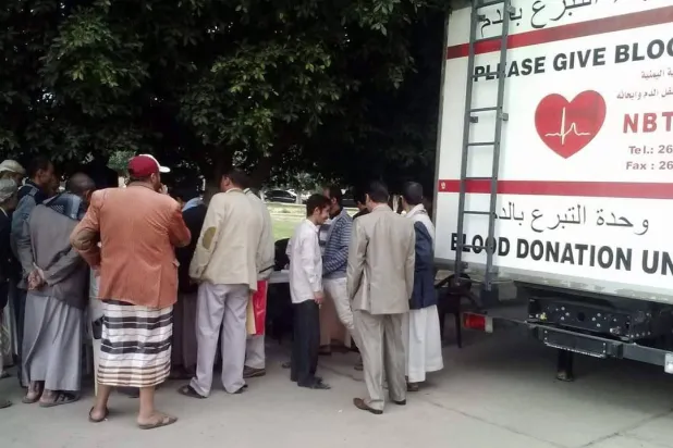 Yemen’s Houthis Mobilize Blood Banks as Casualties Mount