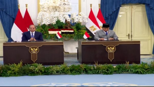 الرئيس السيسي: توافق مصري إندونيسي على تسوية عادلة وشاملة للقضية الفلسطينية