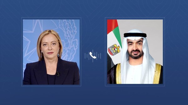 رئيس الإمارات يبحثا هاتفيا مع رئيسة وزراء إيطاليا القضايا الإقليمية والدولية