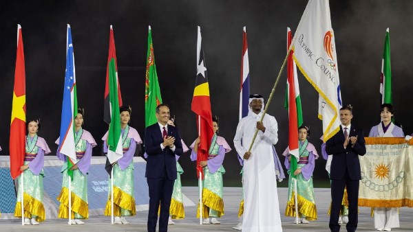 قطر تتسلم علم المجلس الأولمبي الآسيوي لاستضافة دورة الألعاب الآسيوية 21