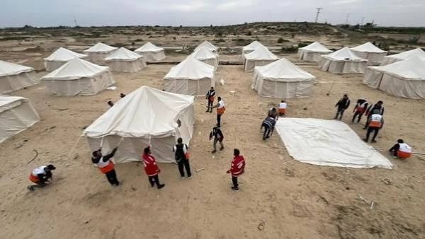 لجنة إغاثة غزة : جهود مكثفة وخيام جديدة استعدادا لفصل الشتاء