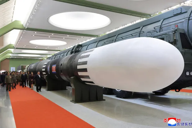 NKorea’s Kim Showcases Missile Capable of Reaching US as Trump Signals Possible Meeting