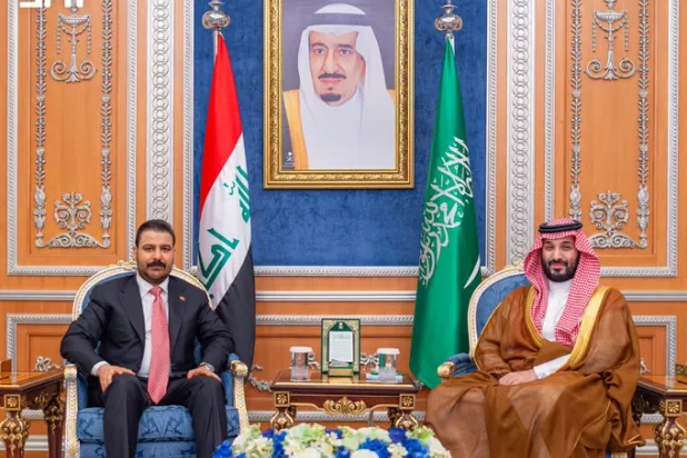 Saudi Crown Prince Meets with Iraqi Prime Minister in Riyadh