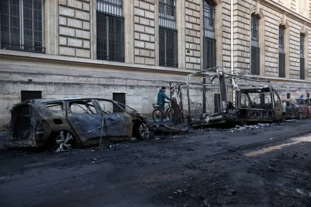 Police: ‘Record’ 855 People Detained over Paris Protest Violence