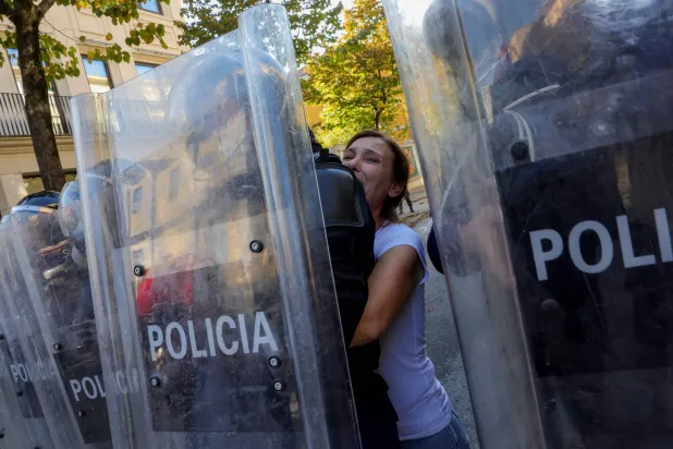 Albanian Police Clash with Anti-government Protesters for an 8th Day