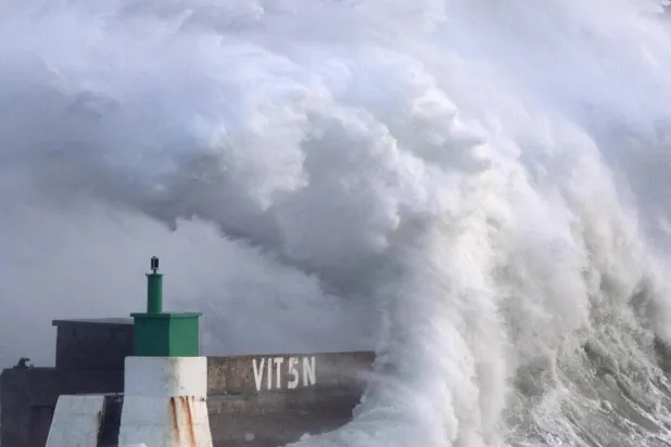 Storm Causes Power Outages and Train Disruption across Northwest France