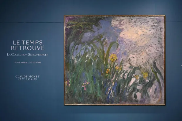 Monet’s ‘Iris’ Becomes Most Expensive Artwork Sold at Auction in France, Sotheby’s Says