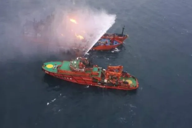 Romania Says Rescue Mission Underway after Black Sea Ship Fire; 1 Dead, 3 Missing