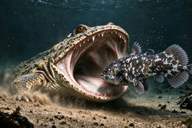 Ancient Armored Bottom-feeder is First Seagoing Amphibian