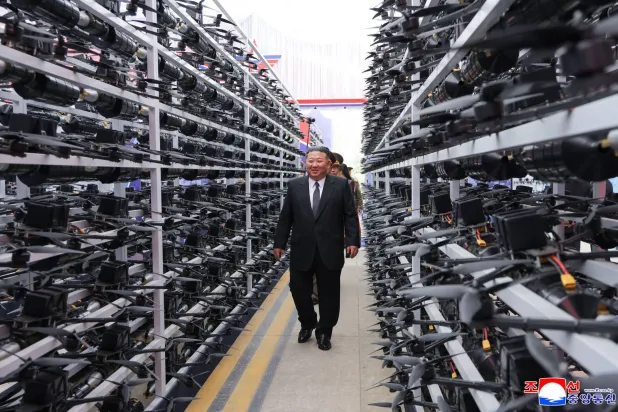 Kim Attends a North Korean Drone Exhibition and Calls for Boosting the Technology