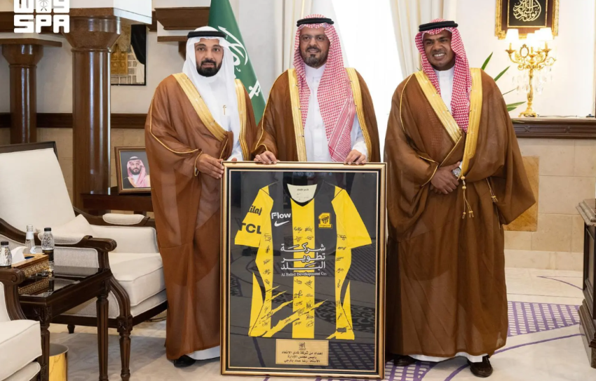 نائب أمير منطقة مكة المكرمة يستقبل رئيس مجلس إدارة شركة نادي الاتحاد وأعضاء المجلس