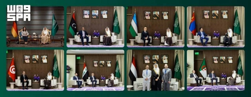 سمو وزير الطاقة وزير الصناعة والثروة المعدنية يلتقي عددًا من الوزراء من الدول الشقيقة والصديقة لبحث آفاق التعاون