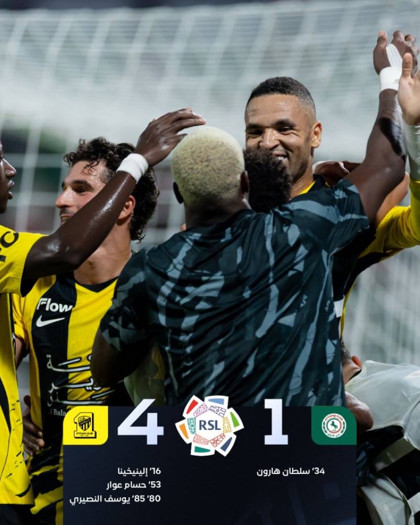 الاتحاد يفوز على الاتفاق برباعية في الدوري السعودي للمحترفين
