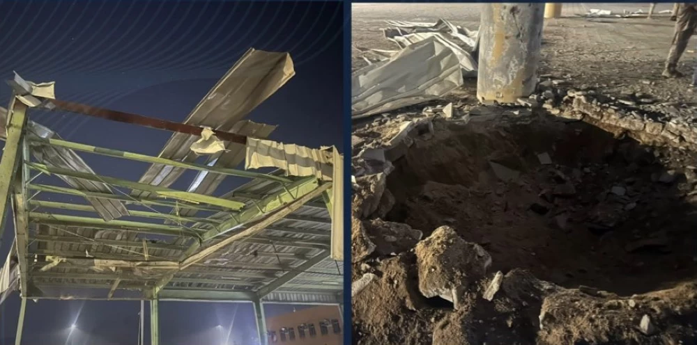 الدفاع المدني: سقوط مقذوف معادٍ على مدرسة في مدينة نجران نتج عنه أضرار مادية
