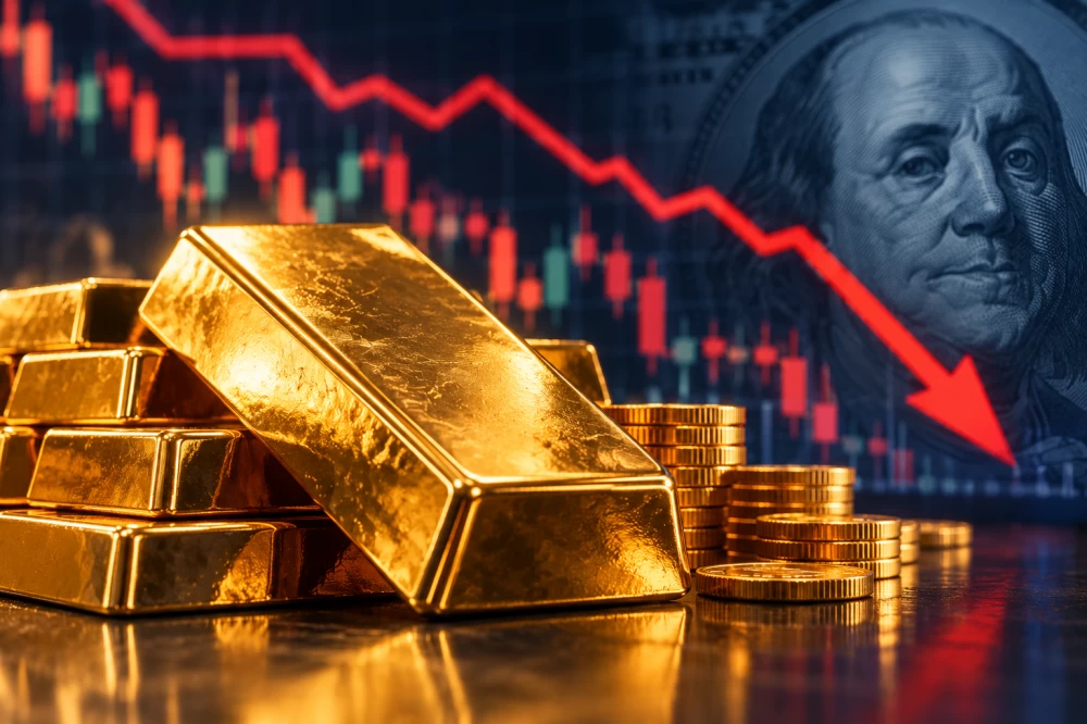 الذهب يتراجع مع صعود الدولار.. والأوقية قرب 4130 دولاراً