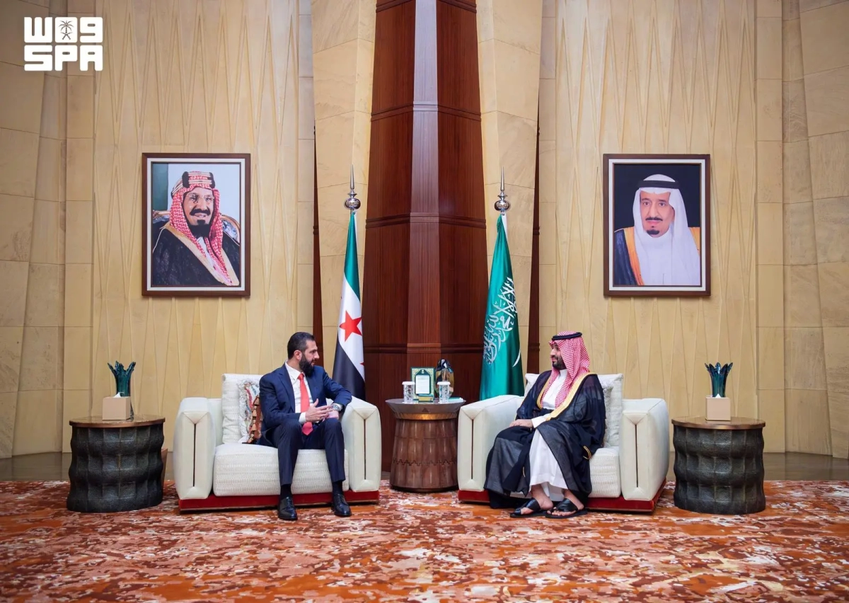 Saudi Crown Prince, Syrian President Al-Sharaa discuss bolstering bilateral cooperation