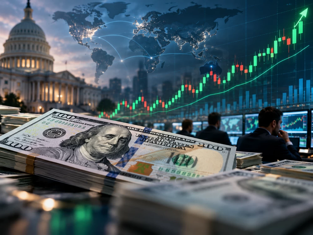 الدولار قرب أعلى مستوى في 18 شهراً