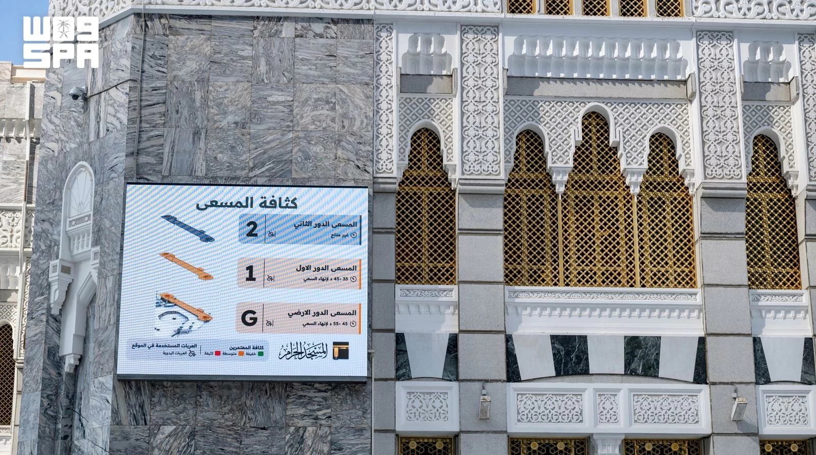 عرض مباشر و«مؤشرات لحظية» لتمكين المعتمرين اختيار الأوقات الأقل ازدحامًا في الحرم