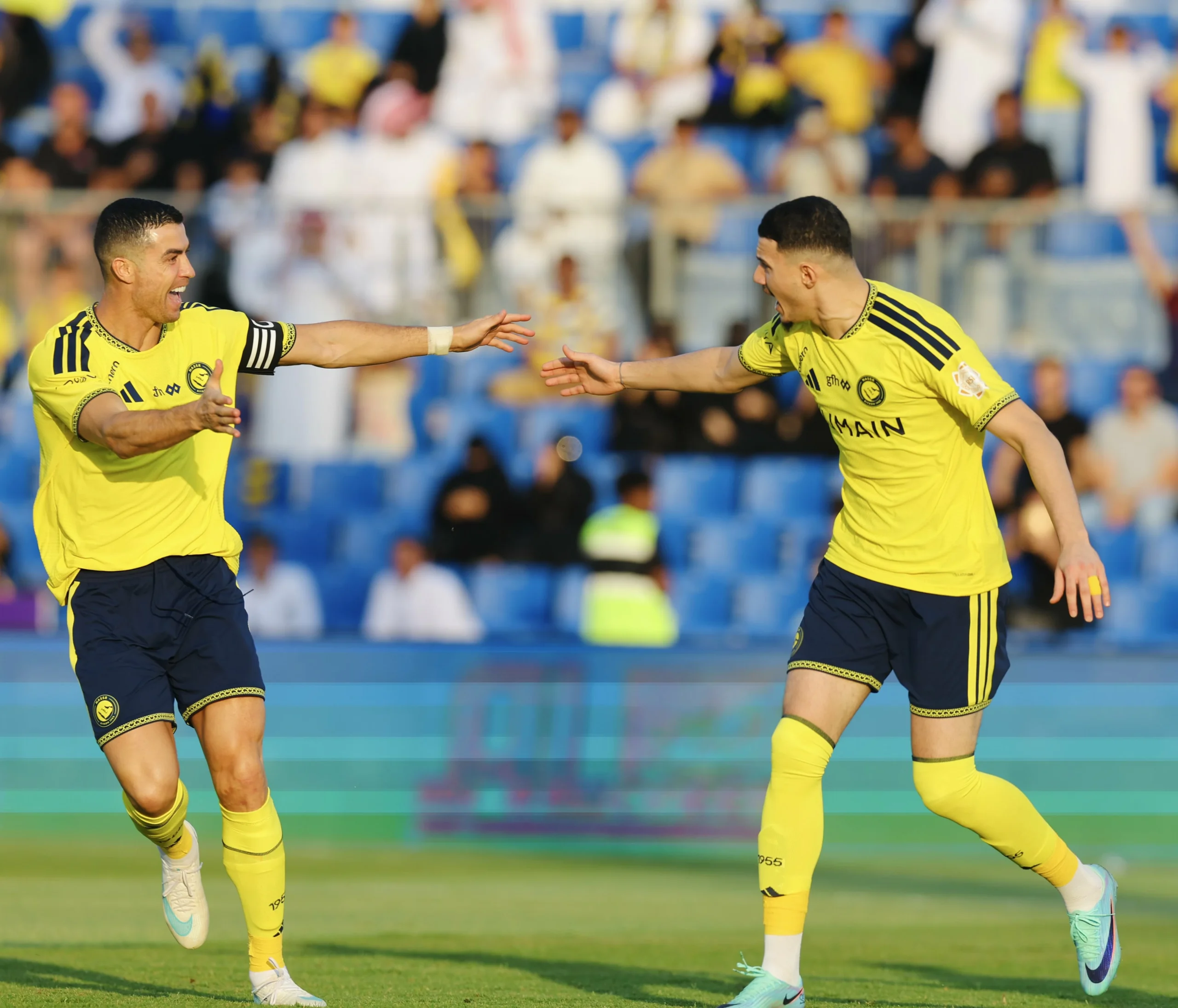 النصر يعود بثلاثية من المجمعة