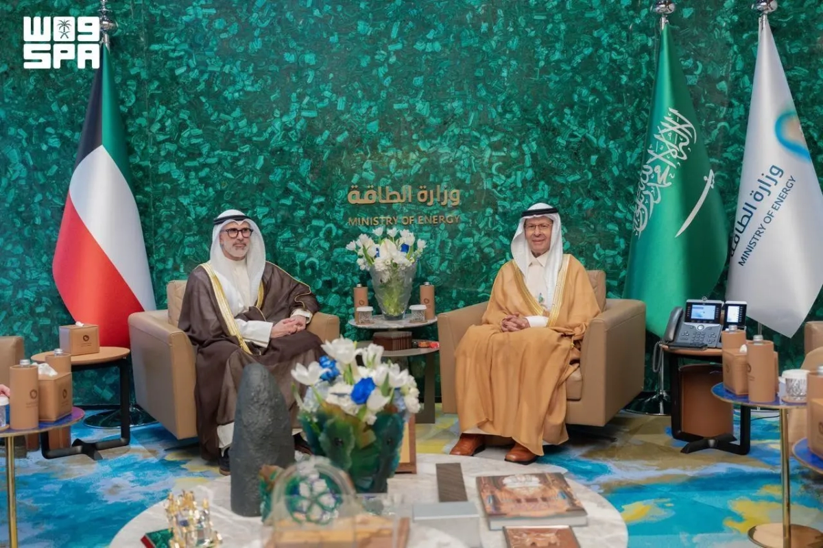 Saudi, Kuwaiti energy ministers discuss deepening energy, industrial cooperation