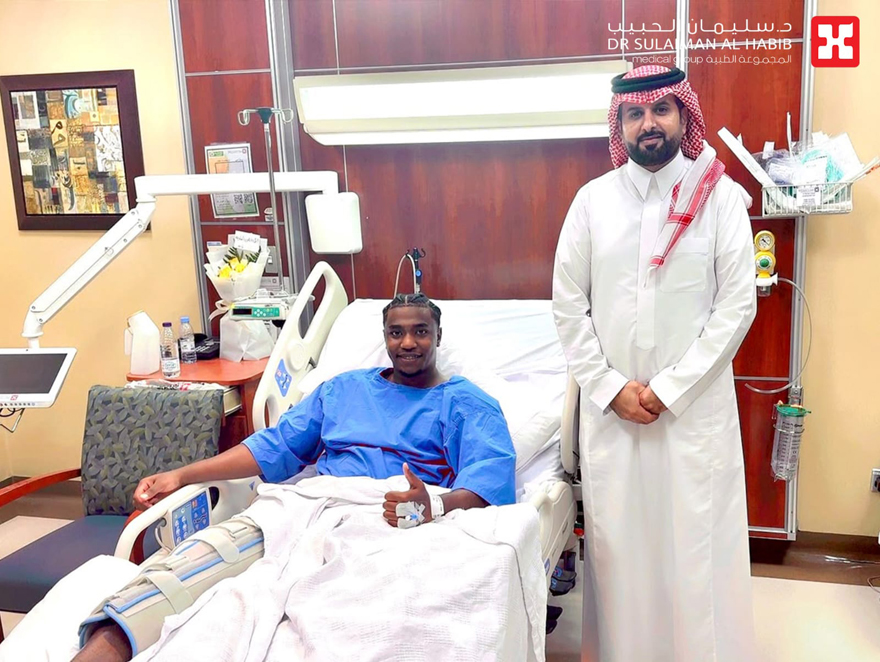 لاعـب ســلـة الـهــلال يـجـــري عـملـيـــة نـاجـحــة 
بمستشفى الدكتـور سـليمان الحبيـب بالسويـدي
