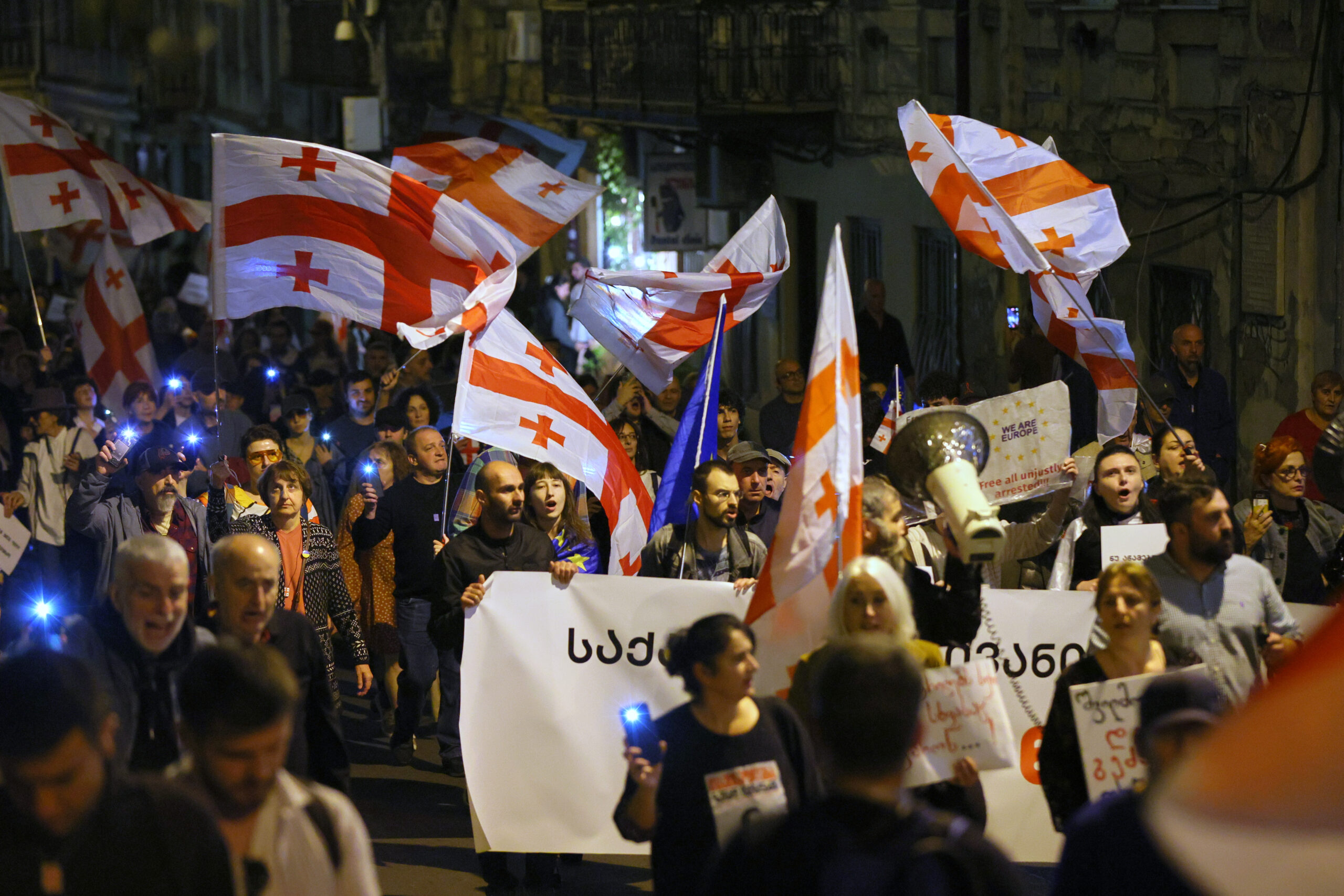 Georgia’s top court hears lawsuit to ban main opposition parties in latest crackdown on dissent