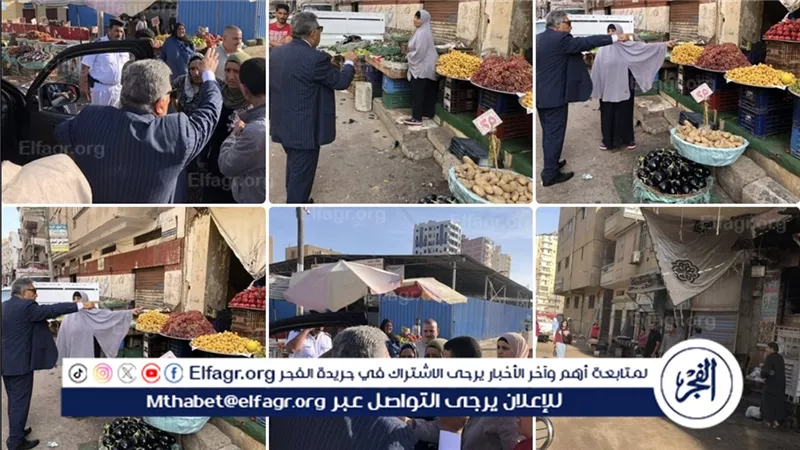محافظ الدقهلية خلال تفقده السوق الحضاري بطلخا يؤكد: حملات دورية لمنع افتراش الباعة خارج السوق والتعدي على الشوارع والأرصفة