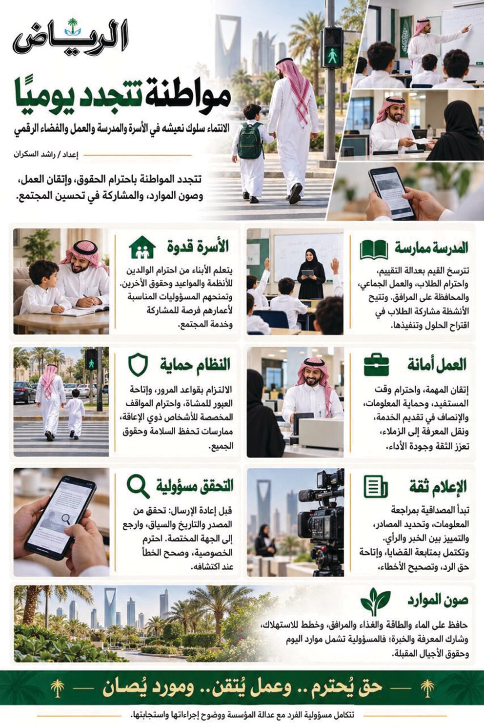 المواطـنـة مسؤولية وسلوك