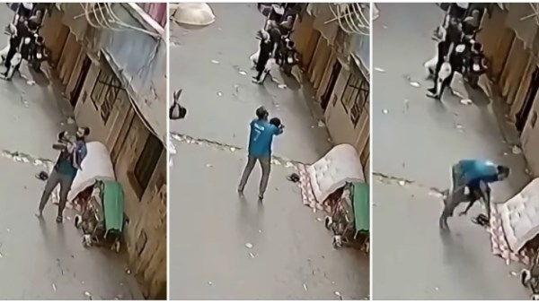 سرعة بديهة وشجاعة.. شاب ينقذ صغيرًا سقط من البلكونة وكاد يرتطم بالأرض