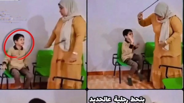 ليست في مدرسة.. ضبط المعلمة صاحبة واقعة ضرب تلميذ