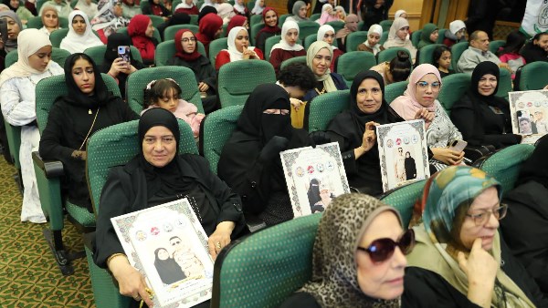 يوم الوفاء.. احتفالية بجامعة الأزهر لتكريم أمهات وزوجات شهداء الشرطة والجيش.. صور