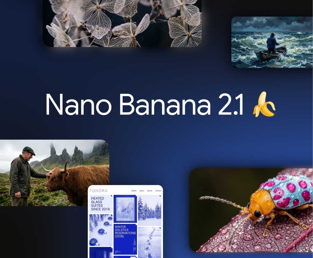 جوجل تطلق نموذج توليد الصور Nano Banana 2.1 بتحسينات بصرية