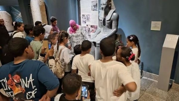 سر حجر رشيد ورشة تفاعلية للأطفال بـ متحف الأقصر للفن المصري