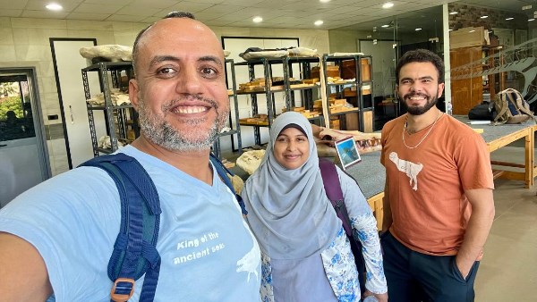 قنصوة يهنئ جامعة المنصورة وفريق الحفريات باكتشاف جنس من التماسيح الجافيالية