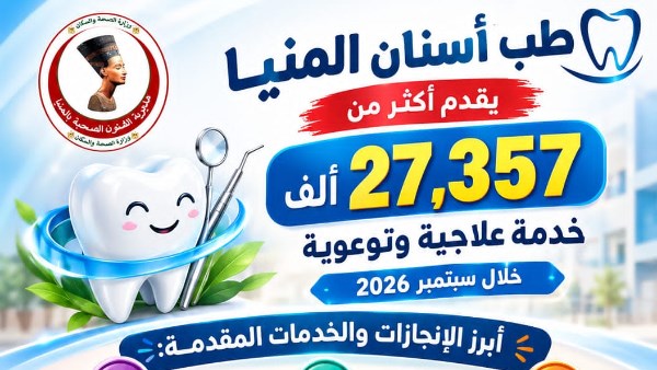 صحة المنيا تعلن تقديم 27ألف خدمة علاجية وتوعوية بطب الأسنان خلال سبتمبر