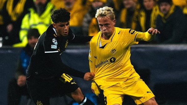 بودو جليمت يصعق دورتموند بهدف نظيف في دوري أبطال أوروبا