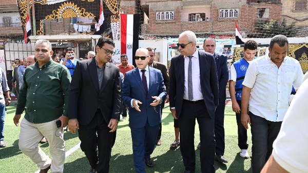 إحلال وتجديد.. محافظ الغربية يفتتح الملعب الخماسي بمركز شباب قرية ميت يزيد